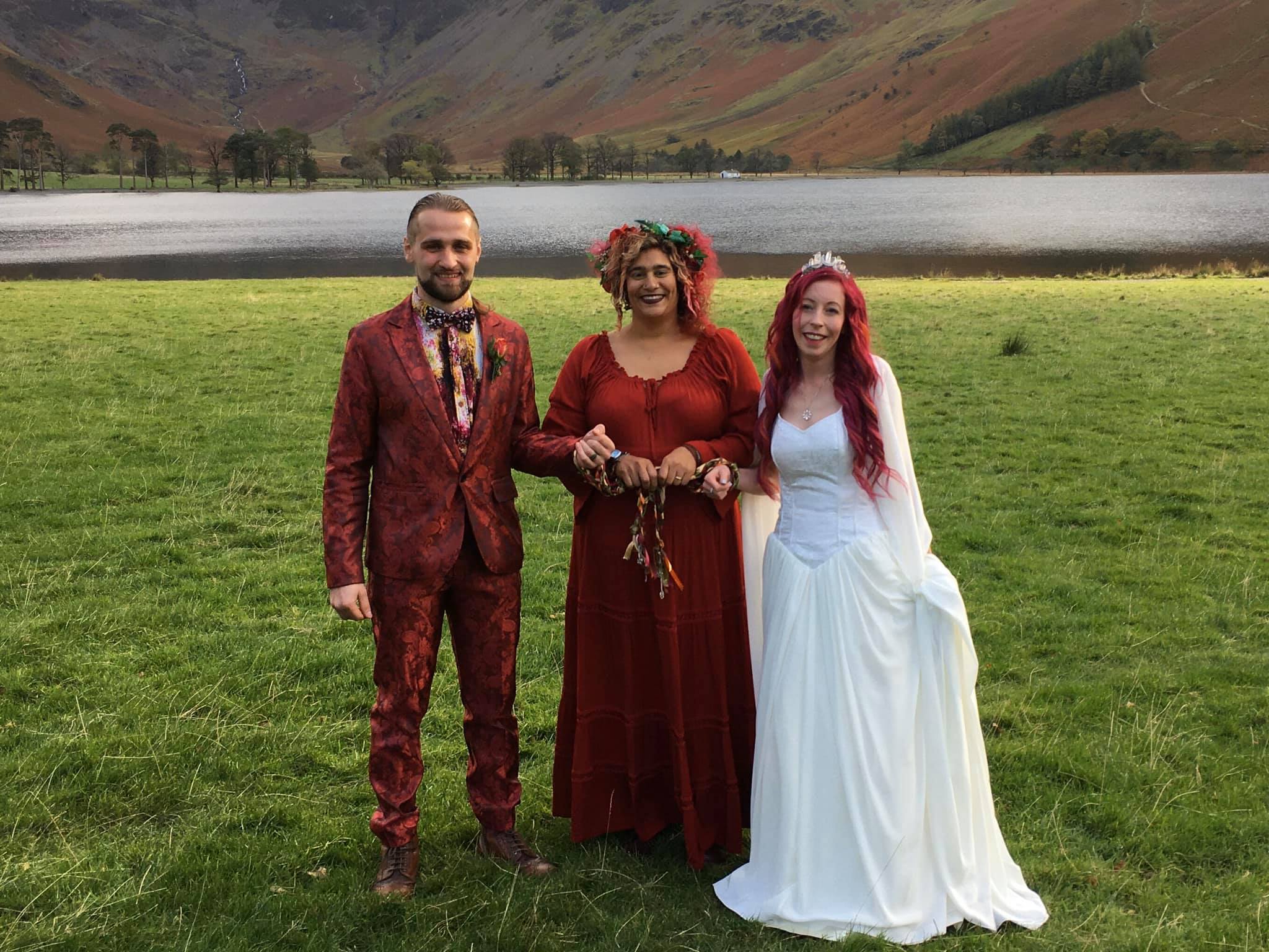 Outdoor Tipi Wedding Ceremony Yorkshire Wedding Celebrant